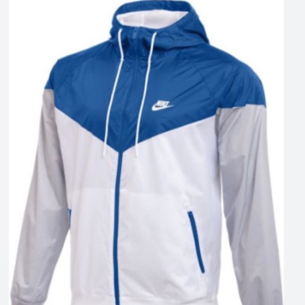 Nike Men's Blue and Gray Windbreaker